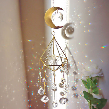 Crystal Garden Wind Chime Geometric Decorative Pendant