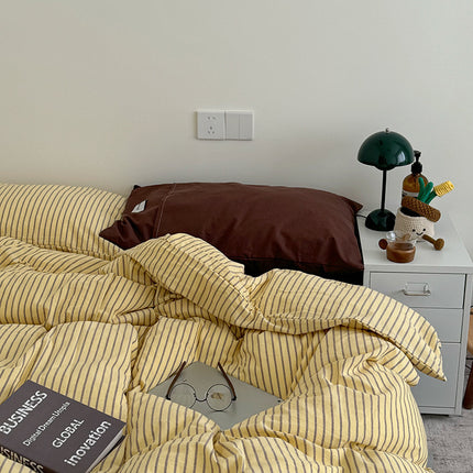 Nordic Striped Bedding Set | Cotton Instagram Style Duvet Cover