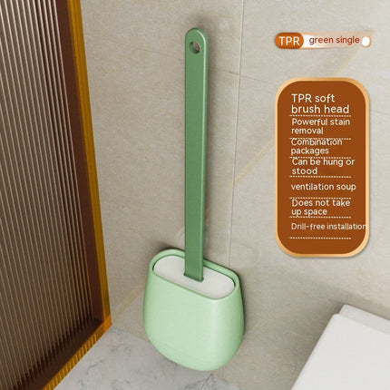 Wall-Mounted Silicone Toilet Brush | Flexible No Dead Angle Cleaning – Ikeame