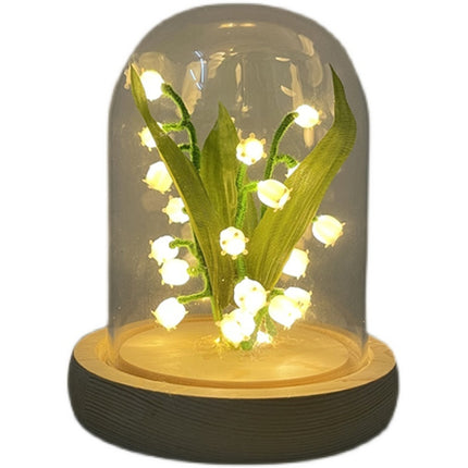 Linglan Night Lamp Glass Garden Decoration