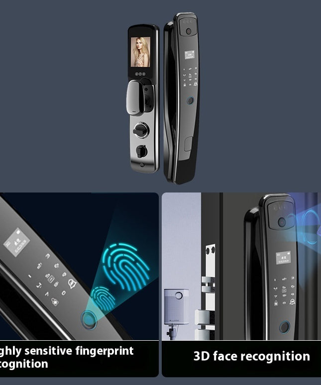Smart Home Lock – Fingerprint, Camera & 3D Facial Recognition | 3 Models