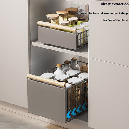 Multifunctional Foldable Extendable Pull Out Storage Basket – Adjustable Organiser