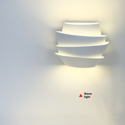 Abstract Pine Cone Modern Minimalist Wall Light – White Decorative Lamp