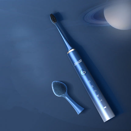 Rechargeable Electric Toothbrush with 5 Modes – 4 Brush Heads &a Travel Case