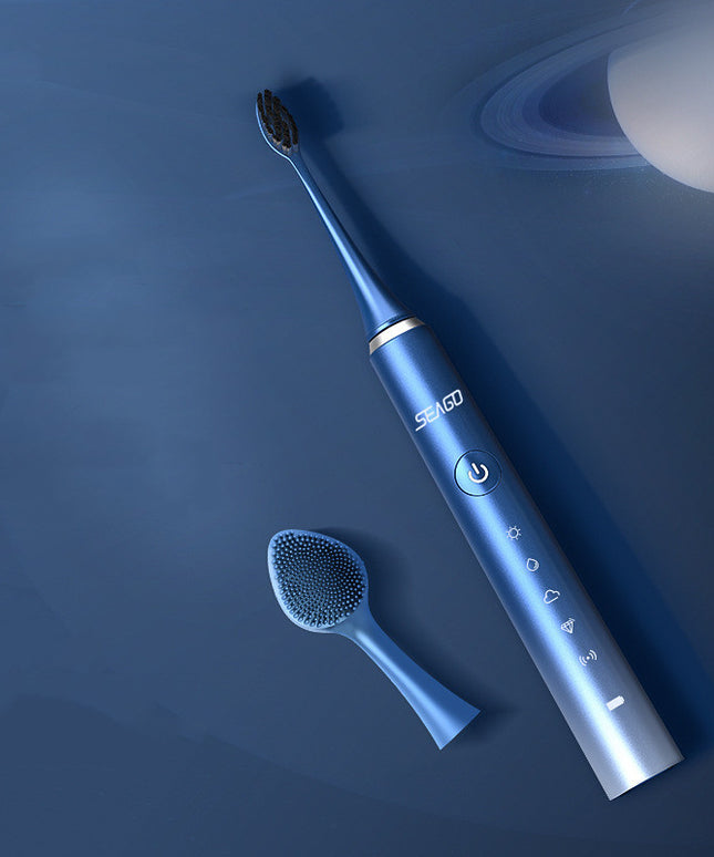 Rechargeable Electric Toothbrush with 5 Modes – 4 Brush Heads &a Travel Case