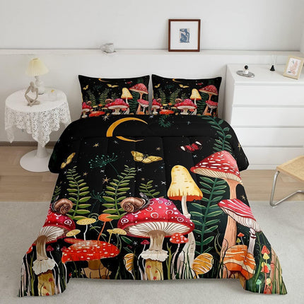 Mushroom house bedding three-piece home textile – Trendy & Practical for Daily Living