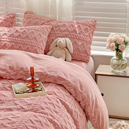 Plush Fleece Bedding Set | Warm Winter Duvet Cover