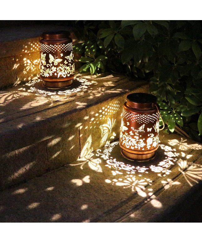 Solar Butterfly Garden Lamp – Waterproof Hanging Decorative Light | Ikeame