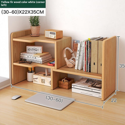 Adjustable Desktop Bookshelf Retractable Desk Organiser