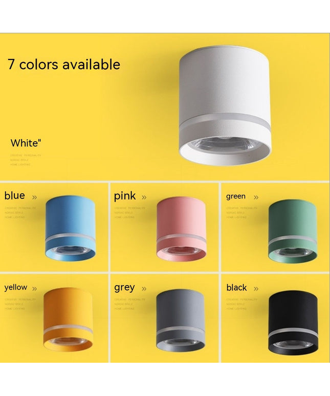Macaron LED Downlight – Colourful Ceiling & Aisle Spotlight | Ikeame