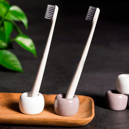Minimalist Ceramic Ring Toothbrush Holder ✨🪥