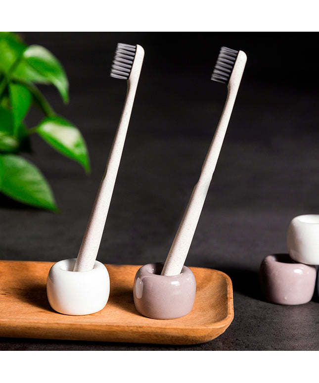Minimalist Ceramic Ring Toothbrush Holder ✨🪥