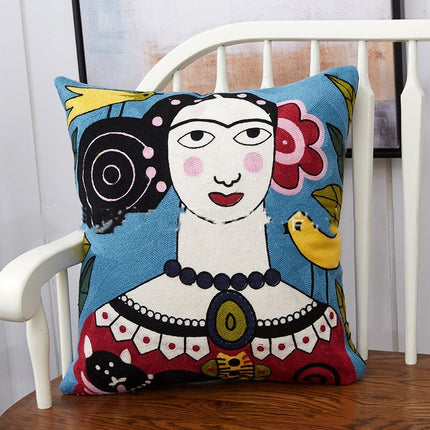 Colourful Embroidered Cushions – 4 Unique Designs