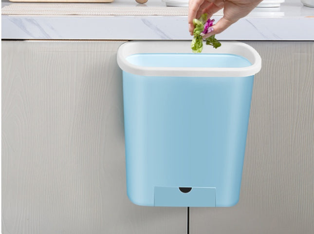Wall-Mounted Trash Can 🗑️ – Built-In Bag Dispenser, Space-Saving Bin