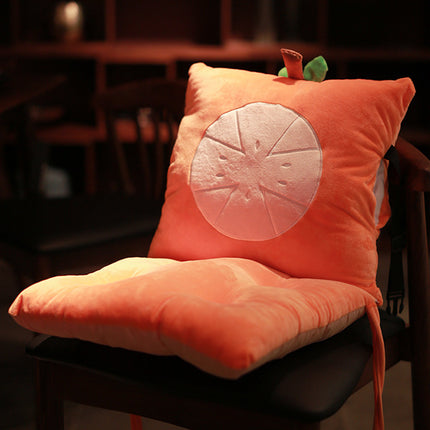 Cute Animal Seat Cushion with Backrest | Plush Chair Hugger