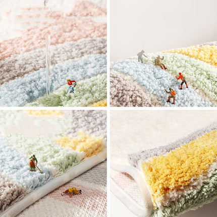 Household Minimalist Water-absorbent Thickened Bathroom Floor Mat