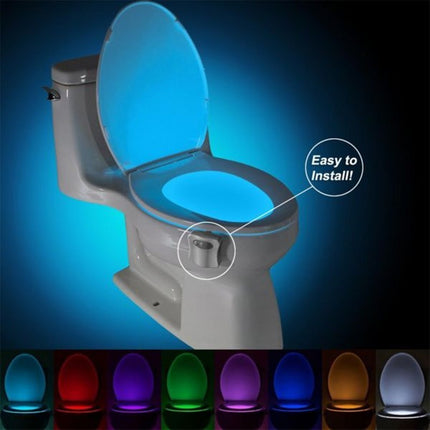16 Colour LED Toilet Night Light – Pack of 2 | Motion-Activated