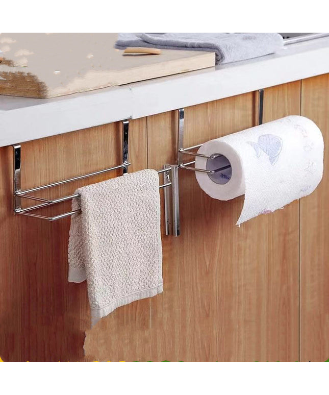 Xun Household Kitchen Metal Towel Rack Roll Multipurpose Paper Storage Rack Toilet Paper Roll