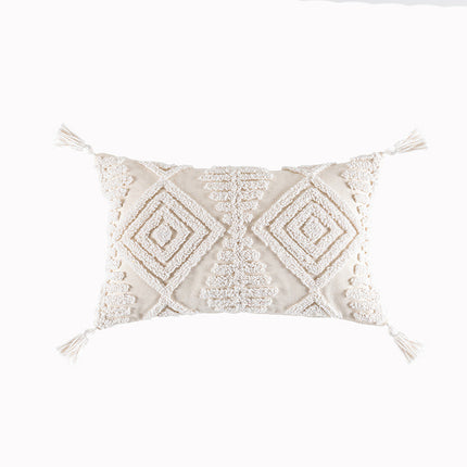Nordic Beige Tufted Geometric Cushion - 4 designs