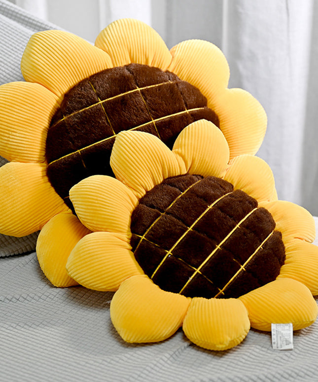 Sunflower Plush Cushion | Soft Flower Sofa Pillow