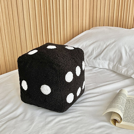 Dice Plush Cushion – Sofa Pillow in 5 Colours | Fun Home Décor