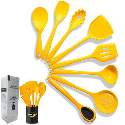 Silicone Kitchen Utensil Set | Non Stick Cooking Tools 8 Piece