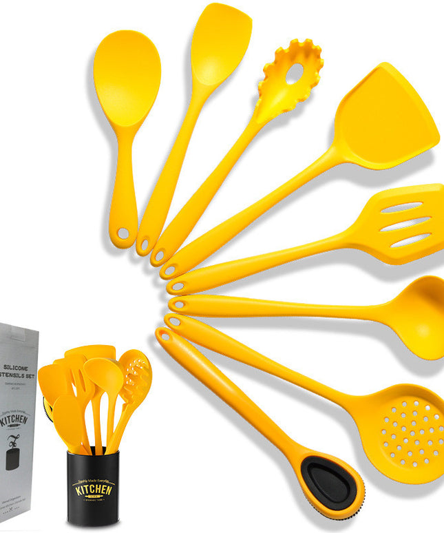Silicone Kitchen Utensil Set | Non Stick Cooking Tools 8 Piece