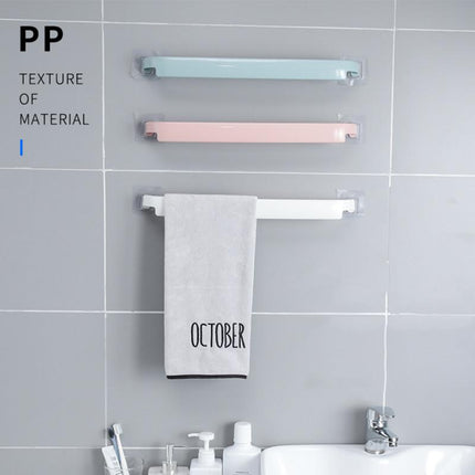 Punch-Free Bathroom Towel Rack | Wall Suction Towel Holder