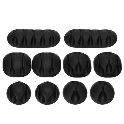 Cable Organiser Clips – Desktop Wire Holder Set (10 Pack)