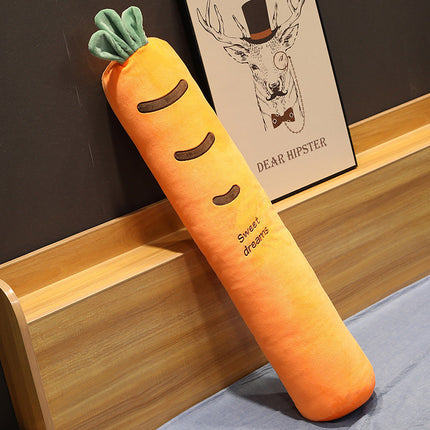 Super Fun Cylindrical Plush Pillows – Carrot, Strawberry and Cactus Designs 🥕🍓🌵