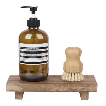 Simple Household Wooden Bathroom Countertop Storage Rack