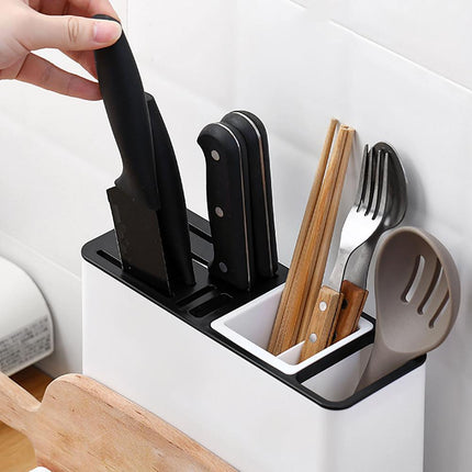 Kitchen Tableware Holder – Knife & Utensils Storage with Chopping Board Shelf
