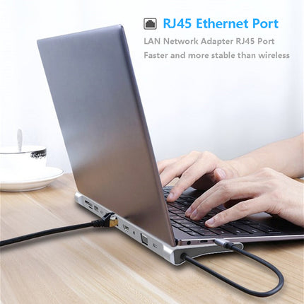 🔌 11-in-1 Laptop Expansion Dock – Power Up Your Workspace