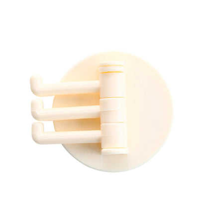 Creative Rotating Wall Hooks – Nail-Free Kitchen & Bathroom Storage