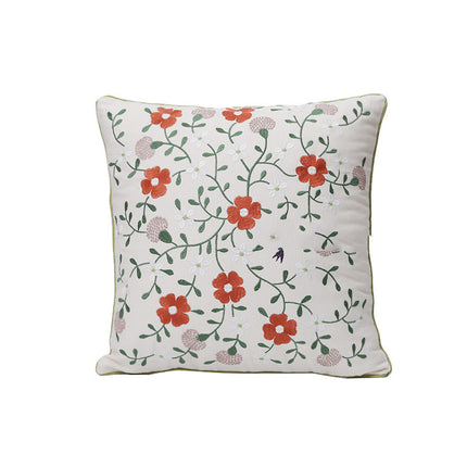 Embroidered Plant & Flower Cushion Covers – 16 Embroidered Designs 🌿🌸