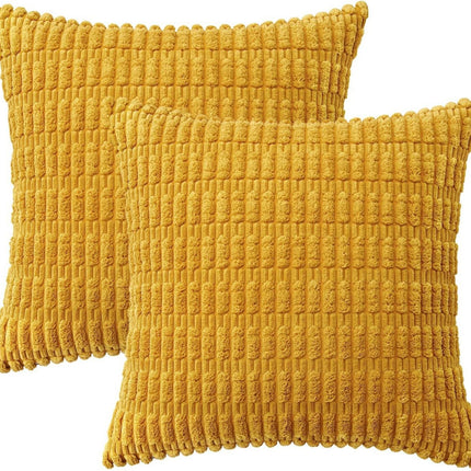 Colourful Wheat-Ear Corduroy Cushions – Soft & Stylish 45x45 cm