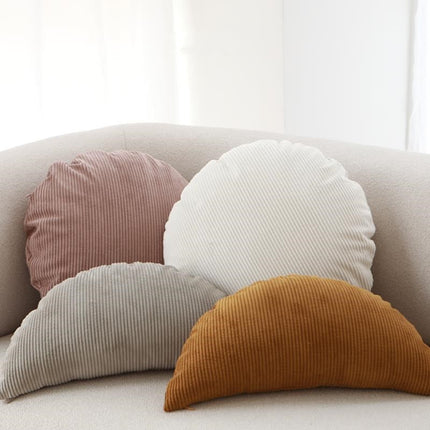 Pinstripe Corduroy Round Cushion with Core – 7 Colours| 45x45, 50x50, 60x60 cm