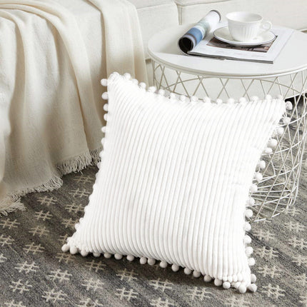 Cosy Corduroy Cushions with Bobble Edging