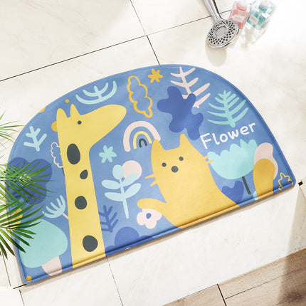 Cartoon Absorbent Non-Slip Bathroom Floor Mat 🐱✨