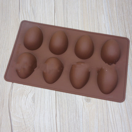 Easter Silicone Egg Mold 🥚 – 8 Cavities for Chocolate, Cake, or Jelly