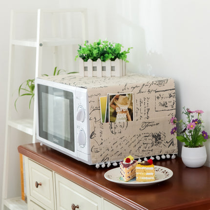 Linen Microwave Dust Cover | Ikeame
