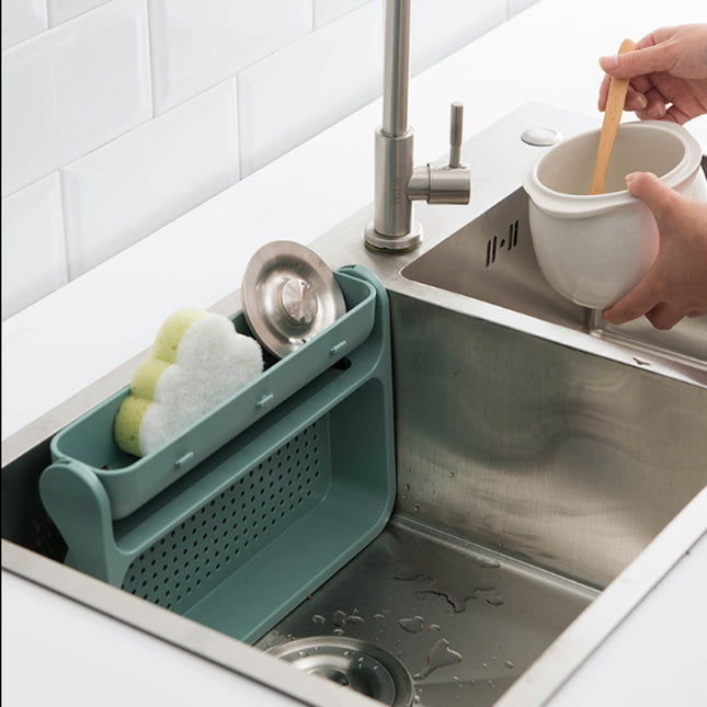 Sink Organiser Shelf – Punch-Free Wall Shelf | White, Powder, Green or Black