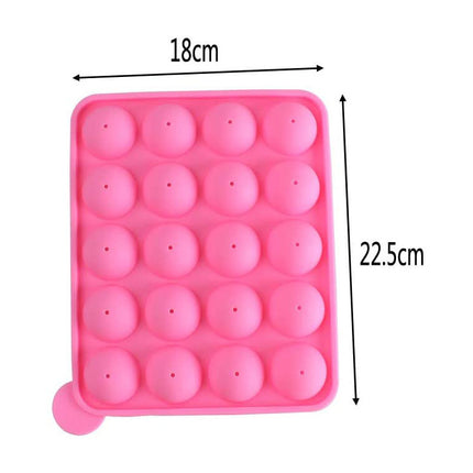 Silicone Cake Pop Mould 🍭 – 20 Cavities