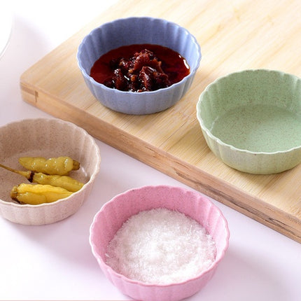 Wheat Straw Seasoning Dishes 🌾 – Pack of 4