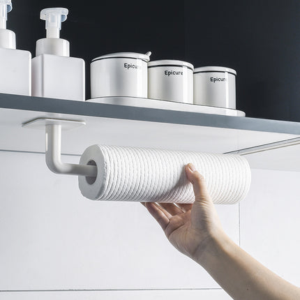 Nail-Free Wall Hooks – White ABS | Damage-Free Hanging Solution