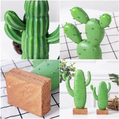 Nordic Cactus Ornament | Resin Home Décor Figurine