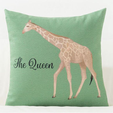 Nordic Botanical Cushion Cover | Rainforest Pillow 45x45