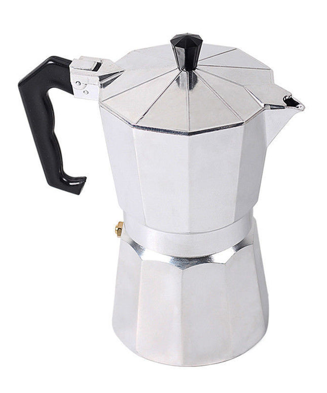 Octagonal Stove-Top Coffee Maker – Stainless Steel Espresso Pot up to 600ml