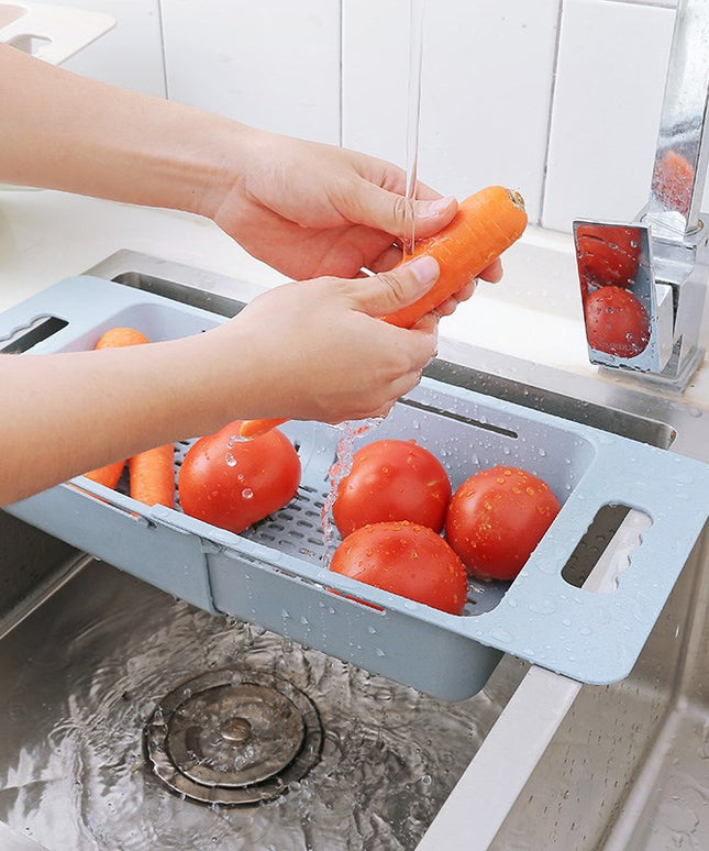 Expandable Sink Drain Basket Over Sink Colander