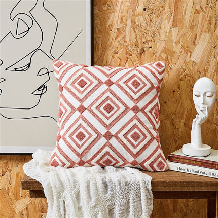 Geometric Embroidered Cushion Covers - 29 Designs | Modern Nordic Pillowcases
